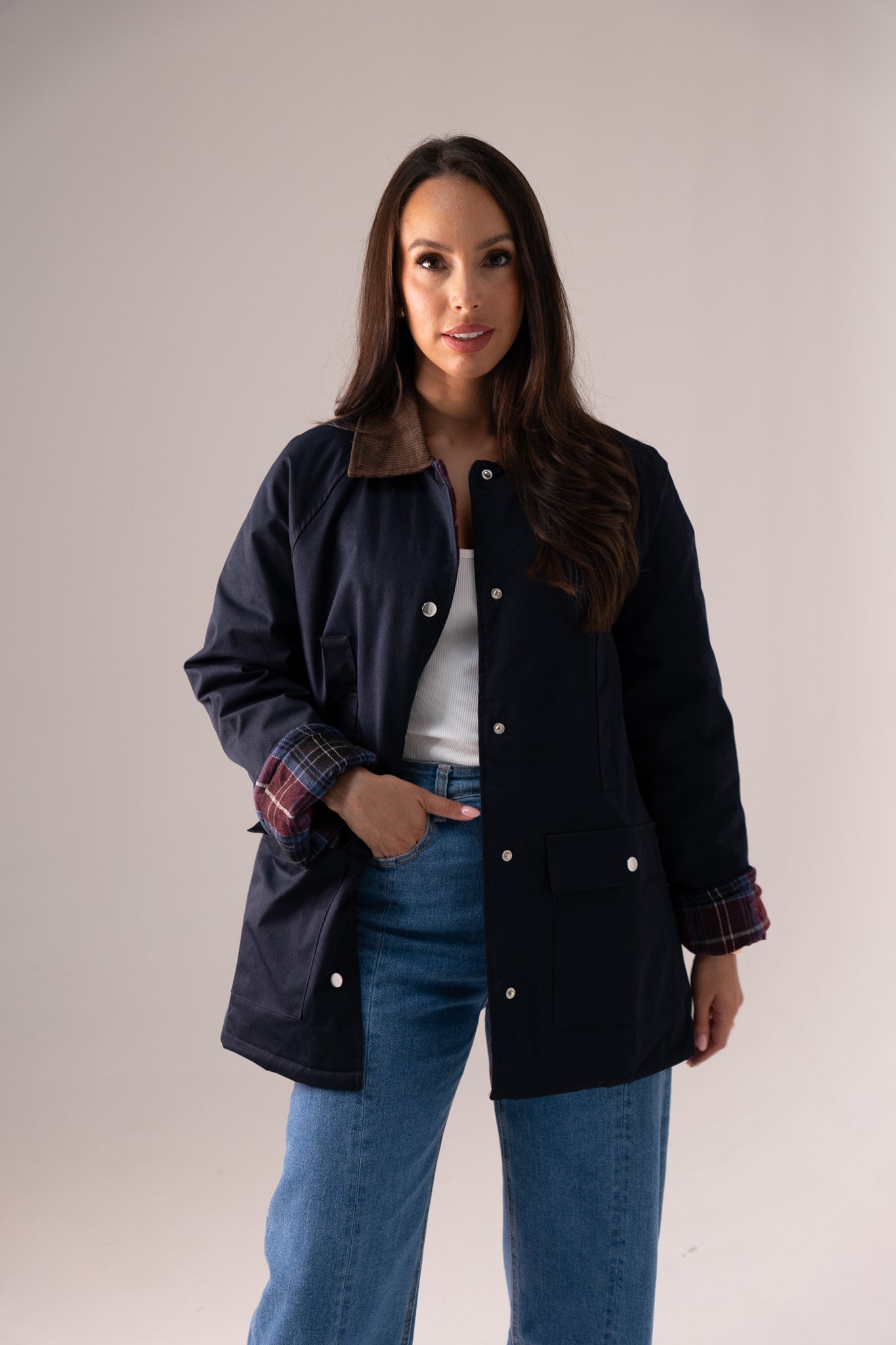 Kendra Barn Jacket In Navy