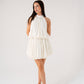 Kendra Bubble Hem Dress In Cream
