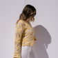 Kendra Contrast Crochet Jumper In Yellow