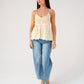 Kendra Crochet Detail Cami In Yellow