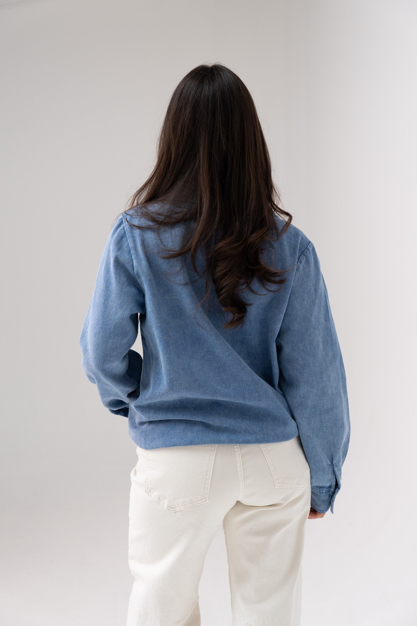 Kendra Denim Shirt In Mid Wash