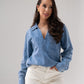 Kendra Denim Shirt In Mid Wash