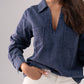 Kendra Denim Shirt In Navy