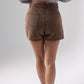 Kendra Denim Skort In Coffee