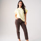 Kendra Frill Sleeve T-Shirt In Yellow