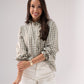 Kendra Gingham Shirt In Khaki