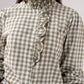 Kendra Gingham Shirt In Khaki