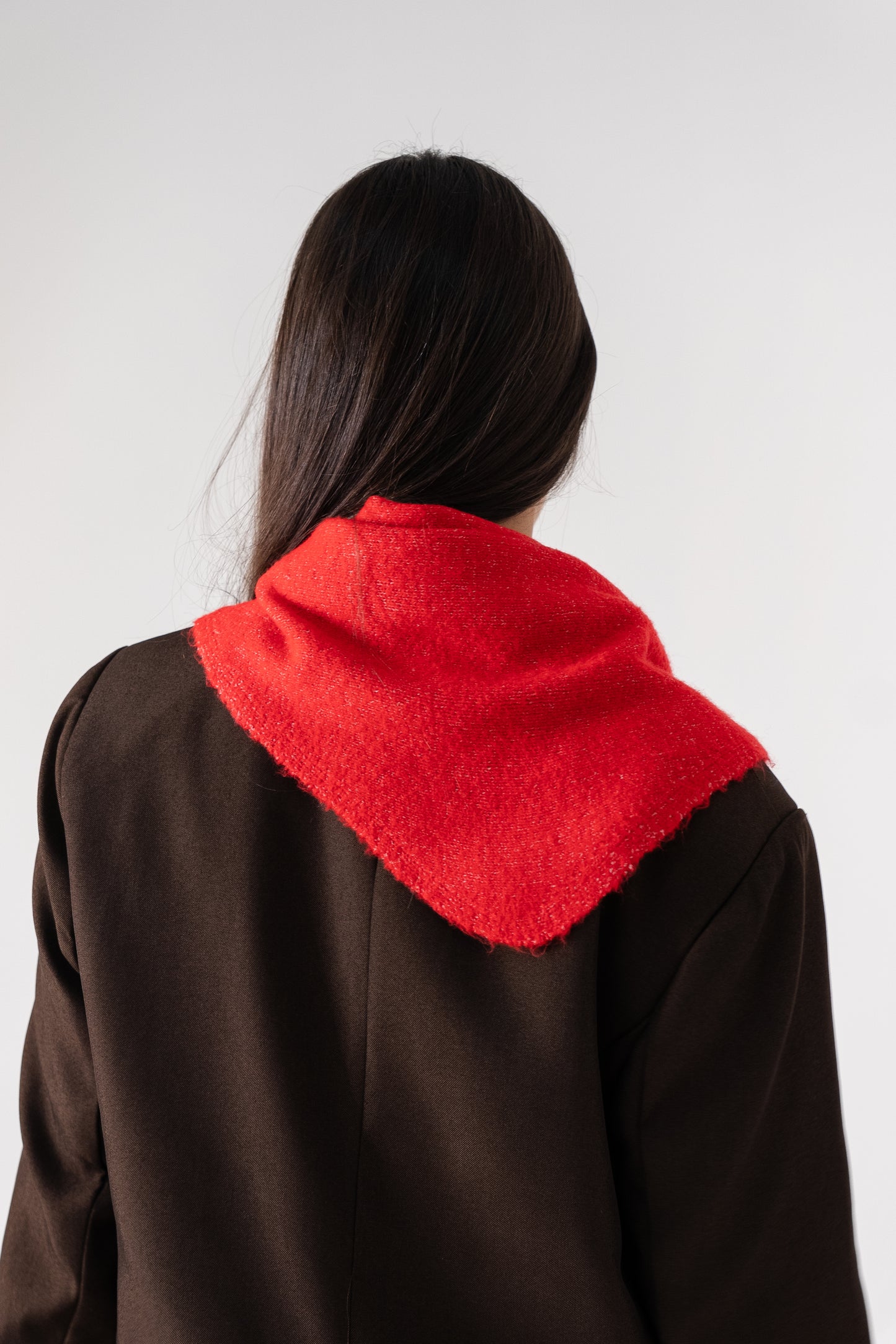 Kendra Knit Neck Scarf In Red