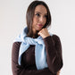 Kendra Knit Neck Scarf In Sky Blue