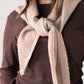 Kendra Knit Neck Scarf In Taupe