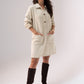 Kendra Long Sleeve Denim Shirt Dress In Neutral