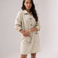 Kendra Long Sleeve Denim Shirt Dress In Neutral