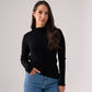 Kendra Long Sleeve Top In Black