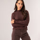 Kendra Long Sleeve Top In Chocolate
