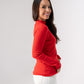 Kendra Long Sleeve Top In Red