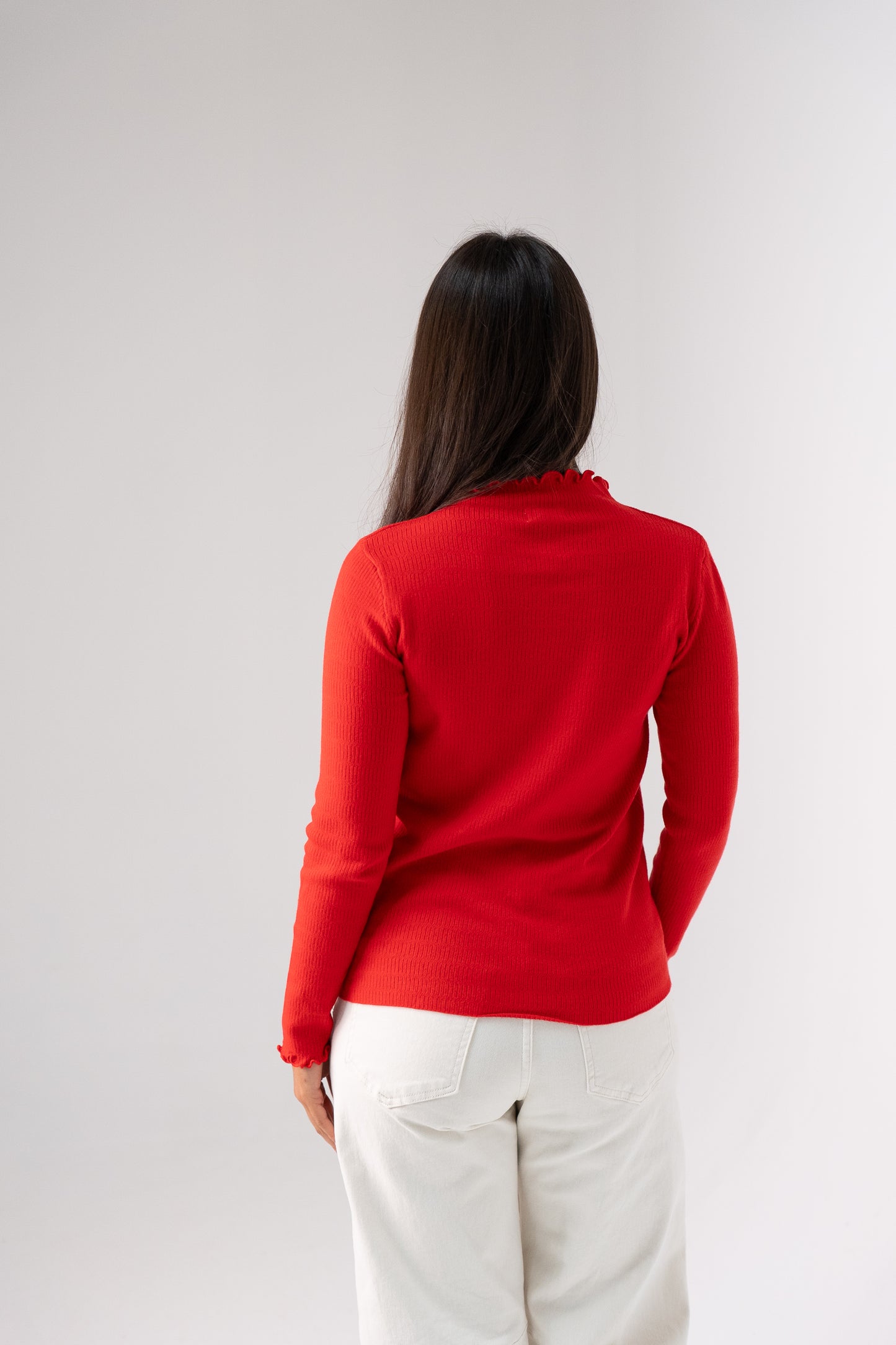 Kendra Long Sleeve Top In Red