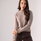 Kendra Long Sleeve Top In Taupe
