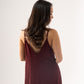 Kendra Maxi Cami Dress In Bordeaux