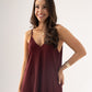 Kendra Maxi Cami Dress In Bordeaux