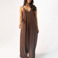 Kendra Maxi Cami Dress In Coffee