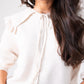 Kendra Oversize Collar Cardigan In Cream