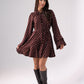 Kendra Polka Dot Dress In Chocolate