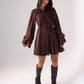 Kendra Polka Dot Dress In Chocolate