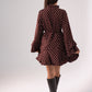 Kendra Polka Dot Dress In Chocolate