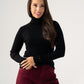 Kendra Polo Neck Top In Black
