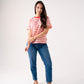 Kendra Red Stripe T-Shirt In Pink