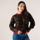 Kendra Red Trim Jumper In Leopard