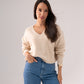Kendra Ribbed Jumper In Neutral