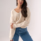 Kendra Ribbed Jumper In Neutral