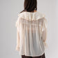 Kendra Ruffle Blouse In Cream