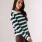 Kendra Rugby Top In Green Mix