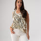 Kendra Sequin Vest Top In Gold