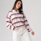Kendra Rugby Top In Pink Mix