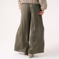Kendra Wide Leg Trousers In Khaki