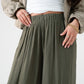 Kendra Wide Leg Trousers In Khaki