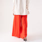 Kendra Wide Leg Trousers In Red