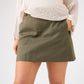 Kiera Belted Skirt In Khaki