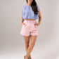 Kiera Cotton Shorts In Pink