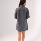 Kiera Denim Shirt Dress In Grey