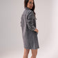 Kiera Denim Shirt Dress In Grey