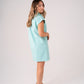 Kiera Denim Shirt Dress In Turquoise