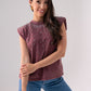 Kiera Embellished Sleeveless Top In Bordeaux