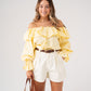 Kiera Frill Bardot Top In Yellow