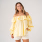 Kiera Frill Bardot Top In Yellow