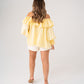 Kiera Frill Bardot Top In Yellow
