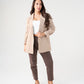 Kiera Gingham Blazer In Coffee